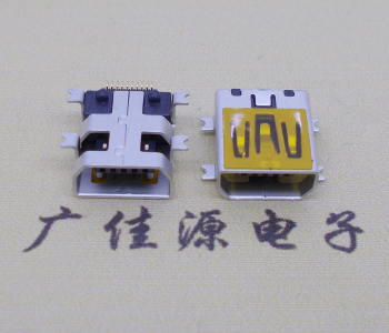 贺州迷你USB插座,MiNiUSB母座,10P/全贴片带固定柱母头