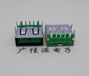 贺州5A大电流 快充接口 USB5p绿胶芯 常规母座