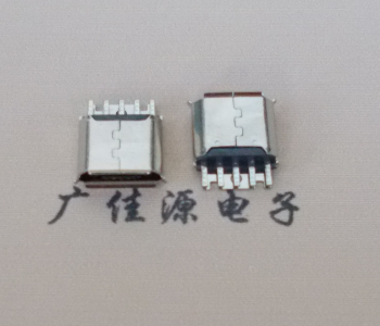 贺州Micro USB母座 防水接口焊线夹板式悬空翻边