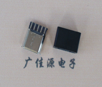 贺州麦克-迈克 接口USB5p焊线母座 带胶外套 连接器