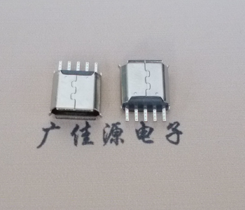 贺州Micro USB接口 母座B型5p引脚焊线无后背