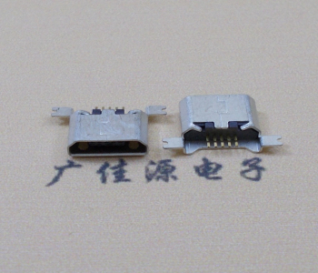 贺州MK USB B Type 沉板0.9母座后两脚SMT口不卷边