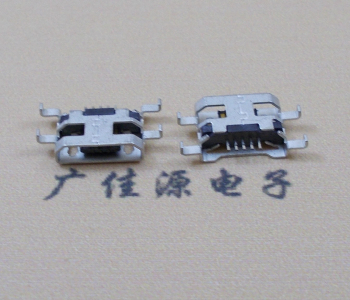 贺州MICRO USB 5PIN接口 沉板1.6MM 四脚插板无导位