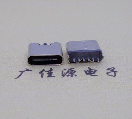 贺州立式插板Type-C6p母座接口H=6.9mm