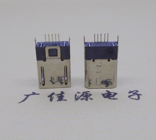 贺州micro-迈克 插座 固定两脚鱼叉夹板1.0公头连接器