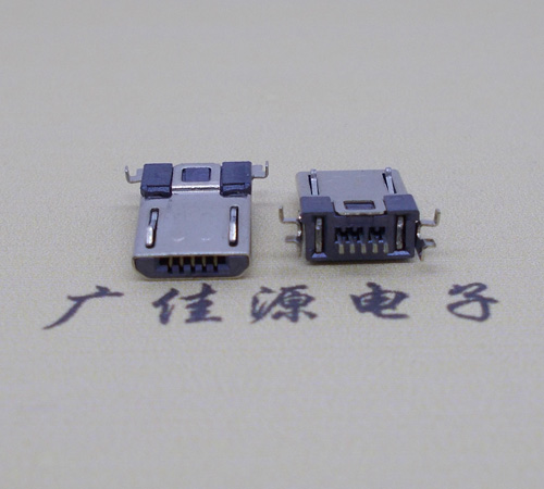 贺州Micro usb焊板式公头贴片SMT款无弹超薄