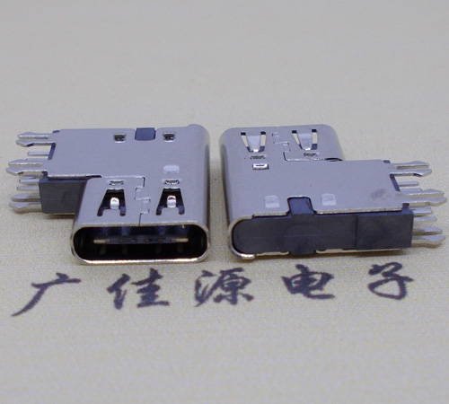 贺州type-c6p母座侧插加高连接器