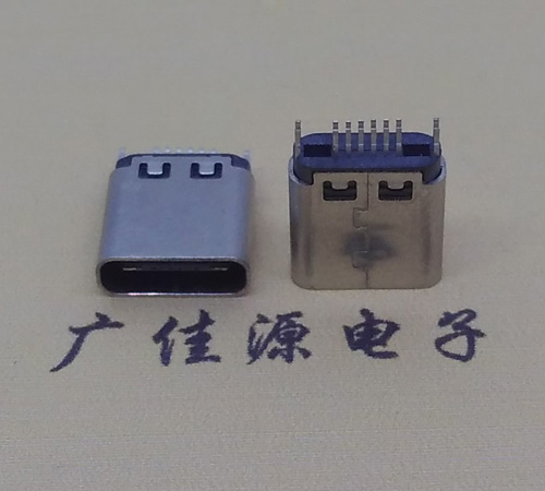 贺州type-c16p母座,夹板式type-c16p接口连接器