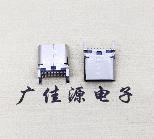 贺州USB 3.1TYPE-C16Pin立贴母头座子引脚接线正负级详解